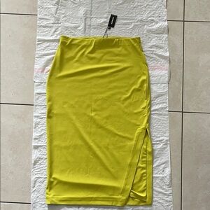 Express A-Line Skirt in Vibrant Yellow